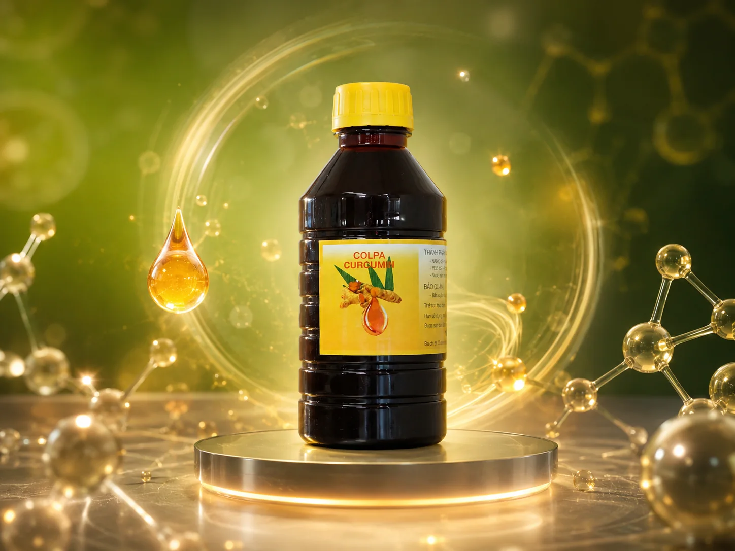 Minh họa công nghệ nano curcumin